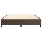 vidaXL Cadre de lit Marron 160x200 cm Similicuir