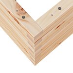 vidaXL Jardinière 70x70x46 cm bois de pin massif