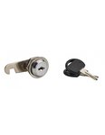 THIRARD - Batteuse avec came pour boîte aux lettres  nickel  longueur 18mm  2 clés