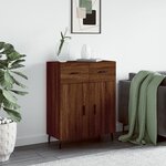 vidaXL Buffet chêne marron 69 5x34x90 cm bois d'ingénierie