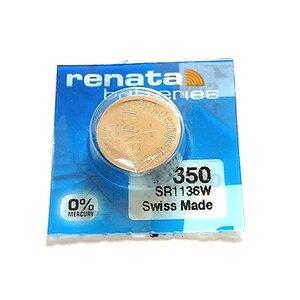 Blister de 1 Pile bouton oxyde argent X350 SR1136W RENATA