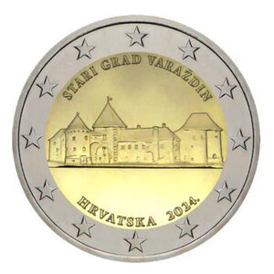 2 euros commémorative Croatie 2024 - Château de Vara din.