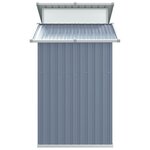 vidaXL Abri de jardin Gris 270x130x208 5 cm Acier galvanisé