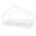 Lit cabane enfant LUCKY 70 x 160 blanc