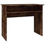 vidaXL Bureau Chêne fumé 90x50x74 cm Bois d'ingénierie