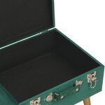 vidaXL Tabourets de rangement lot de 3 Vert Velours
