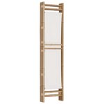 vidaXL Cloison de séparation pliante 3 panneaux 120 cm Bambou et toile