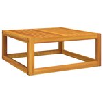vidaXL Salon de jardin 7 Pièces avec coussins vert bois massif