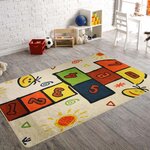 Tapis enfant Marelle 80 x 150 cm - Multicolore