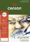 Bloc 30 Feuilles Papier Dessin 'C' à grain A3 224 g Blanc CANSON