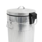 Poubelle de cuisine à pédale brooklyn argent acier inoxydable 30 l