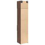 vidaXL Armoire de rangement mince chêne marron 45x42 5x225 cm