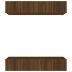 vidaXL Meubles TV 4 Pièces chêne marron 80x30x30 cm bois ingénierie