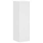 vidaXL Supports pour plantes 2 Pièces blanc 25x25x80 cm bois d'ingénierie