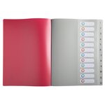 Trieur Polypropylène Recyclé 12 Compartiments Maïa - Couleurs Assorties - X 8 - Exacompta