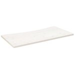 vidaXL Dessus de bureau blanc 110x60x2 5 cm bois massif de pin