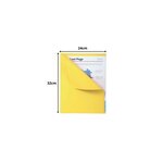 Paquet De 100 Chemises Forever® 170 À Bord Décalé - 24x32cm - Jaune - X 5 - Exacompta