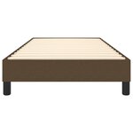 vidaXL Cadre de lit Marron foncé 100x200 cm Tissu