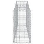 vidaXL Paniers à gabions arqués 13 Pièces 200x30x60/80 cm Fer galvanisé