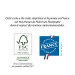 Carte double le musée créée et imprimée en france sur papier certifié fsc - chats cache-cache