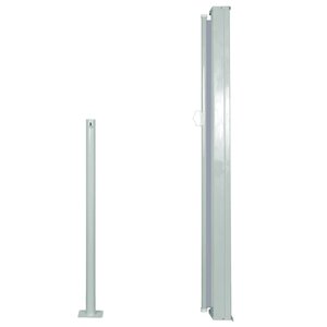 vidaXL Auvent latéral rétractable 120 x 300 cm Gris