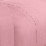 vidaXL Fauteuil inclinable électrique Rose Velours