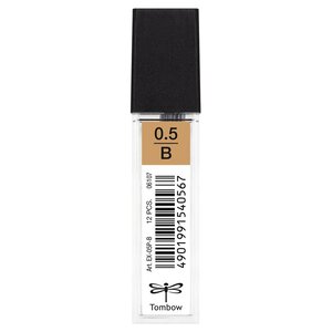 Etui de 12 Mines pour porte-mine pointe calibrée 0 5 mm dureté B TOMBOW