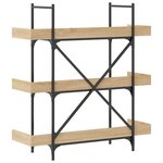 vidaXL Bibliothèque à 3 niveaux chêne sonoma 100x33x108 5 cm