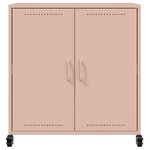 vidaXL Buffet rose 68 5x39x72 cm acier laminé à froid