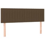 vidaXL Sommier à lattes de lit avec matelas Marron foncé 140x200 cm