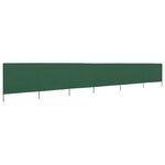 vidaXL Paravent 6 panneaux Tissu 800 x 80 cm Vert