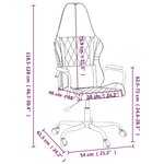 vidaXL Chaise de jeu de massage Noir et rouge Similicuir