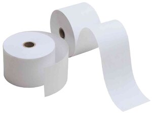Lot de 5 rouleaux thermiques 60mm x 78m x 12mm sans bois Blanc KORES