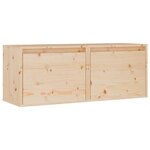 vidaXL Armoires murales 2 Pièces 45x30x35 cm Bois de pin massif