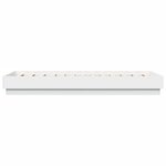 vidaXL Cadre de lit avec lumières LED blanc 90x190 cm