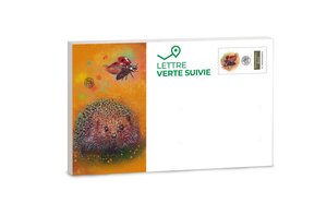 Prêt-à-Poster - Lettre verte suivie - XS - 250g - C215 Street Art