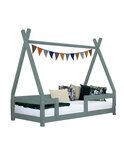 Lit cabane enfant NAKANA 120 x 200 vert sauge