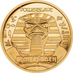 Pièce de monnaie en Or 5 Dollars g 0.5 Millésime 2024 Iron Maiden POWERSLAVE