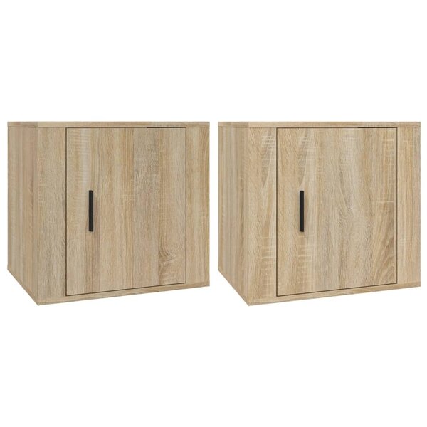 vidaXL Tables de chevet 2 Pièces Chêne sonoma 50x39x47 cm
