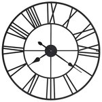 vidaXL Horloge murale vintage avec mouvement à quartz Métal 80 cm XXL