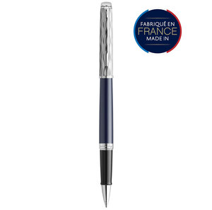 Waterman hémisphère l'essence du bleu stylo roller bleu recharge noire pointe fine coffret cadeau