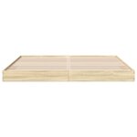 vidaXL Cadre de lit chêne sonoma 180x200 cm bois d'ingénierie