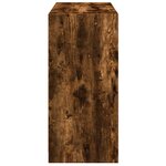 vidaXL Garde-robe chêne fumé 77x48x102 cm bois d'ingénierie