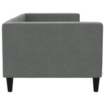 vidaXL Lit de repos gris foncé 80x200 cm tissu