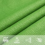 vidaXL Voile d'ombrage 160 g/m² Vert clair 5x5x5 m PEHD