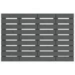 vidaXL Tête de lit murale Gris 81x3x63 cm Bois massif de pin