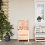 vidaXL Boîte de rangement de jardin 50x49x56 5 cm bois massif de sapin