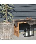 2 Bancs en teck BENIDORM 90/140 cm