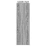 vidaXL Bibliothèque sonoma gris 102x32x102 cm bois d'ingénierie