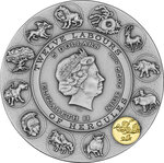 Pièce de monnaie en Argent 5 Dollars g 62.2 (2 oz) Millésime 2022 Twelve Labours STYMPHALIAN BIRDS